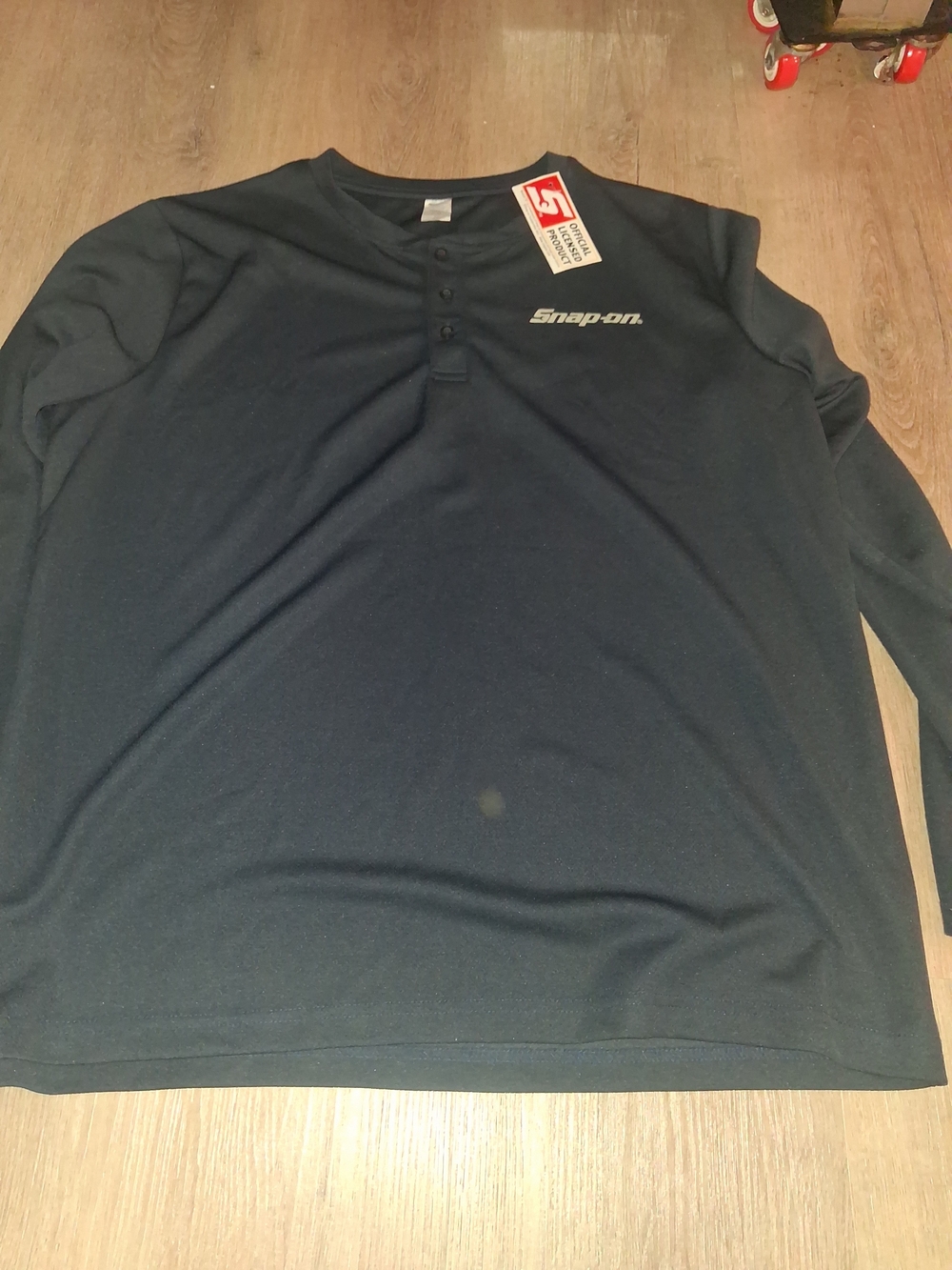 Staple Black Long Sleeve Henley Tee